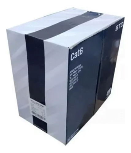 [STC-CAT6-305B] STC- Cable UTP Categoria 6 CCA Interior Azul [Caja 305 Metros]