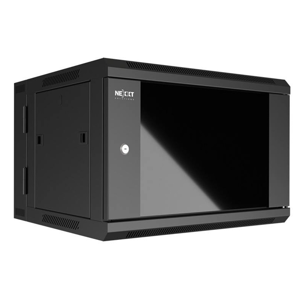 [AW222NXT02] Nexxt - Rack de Pared Cerrado Abatible con Puerta de Vidrio 9U 600x550mm