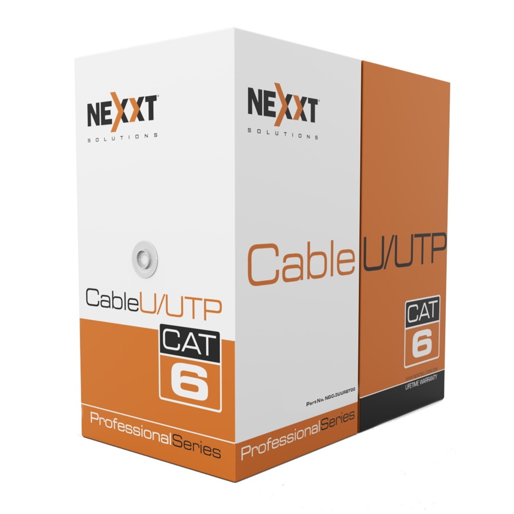 [AB356NXT17] Nexxt - Cable UTP Categoria 6 100% Cobre 23AWG CMR Interior Azul [305m/1000ft]