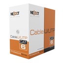 [AB356NXT17] Nexxt - Cable UTP Categoria 6 100% Cobre 23AWG CMR Interior Azul [305m/1000ft]