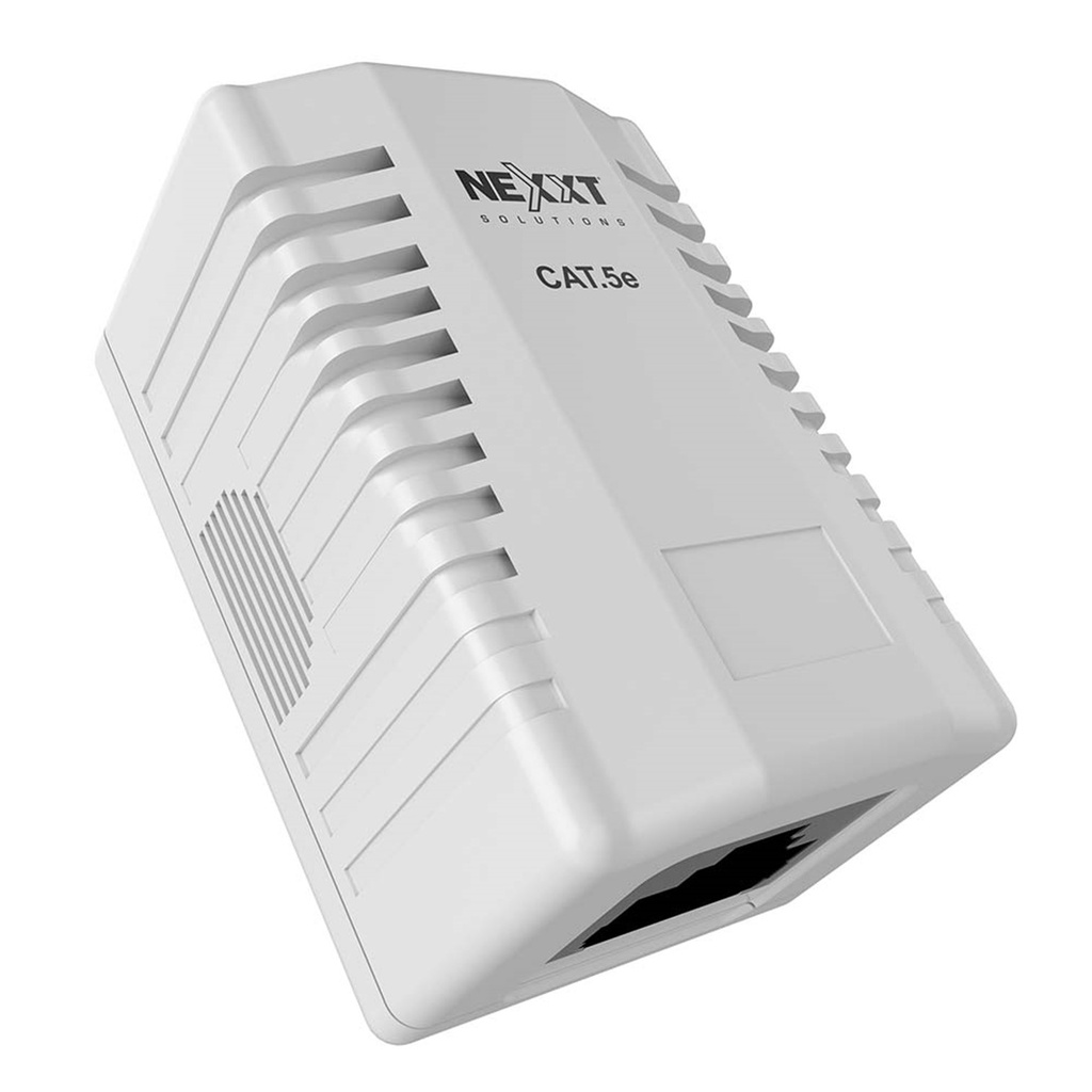 [AE180NXT03] Nexxt - Caja de Montaje Superficial RJ-45 CAT5E 1 Puerto
