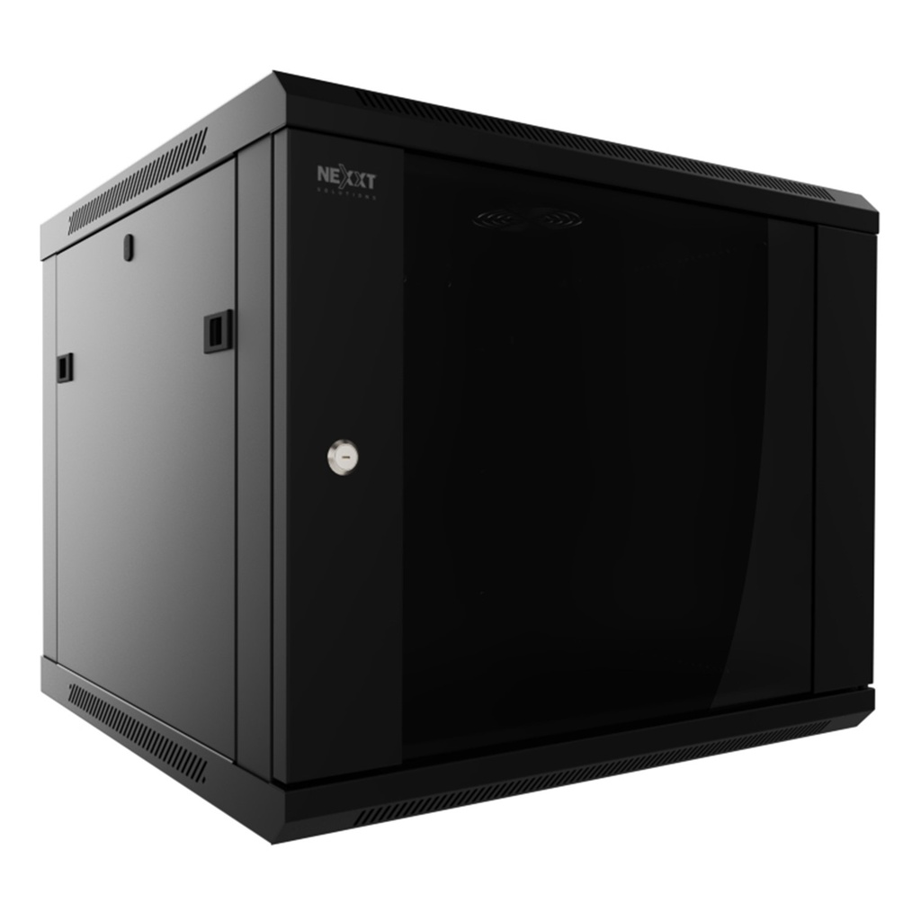 [AW222NXT40] Nexxt - Rack de Pared Cerrado Fijo con Puerta de Vidrio 12U 600x600mm