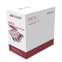 [DS-1LN6U-G] Hikvision - Cable UTP Categoria 6 100% Cobre Interior Gris [Caja 305 Metros]