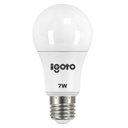 [IG-BL7W] Igoto - Bombillo LED Bulbo 7W 6500K Luz Fria Rosca E27