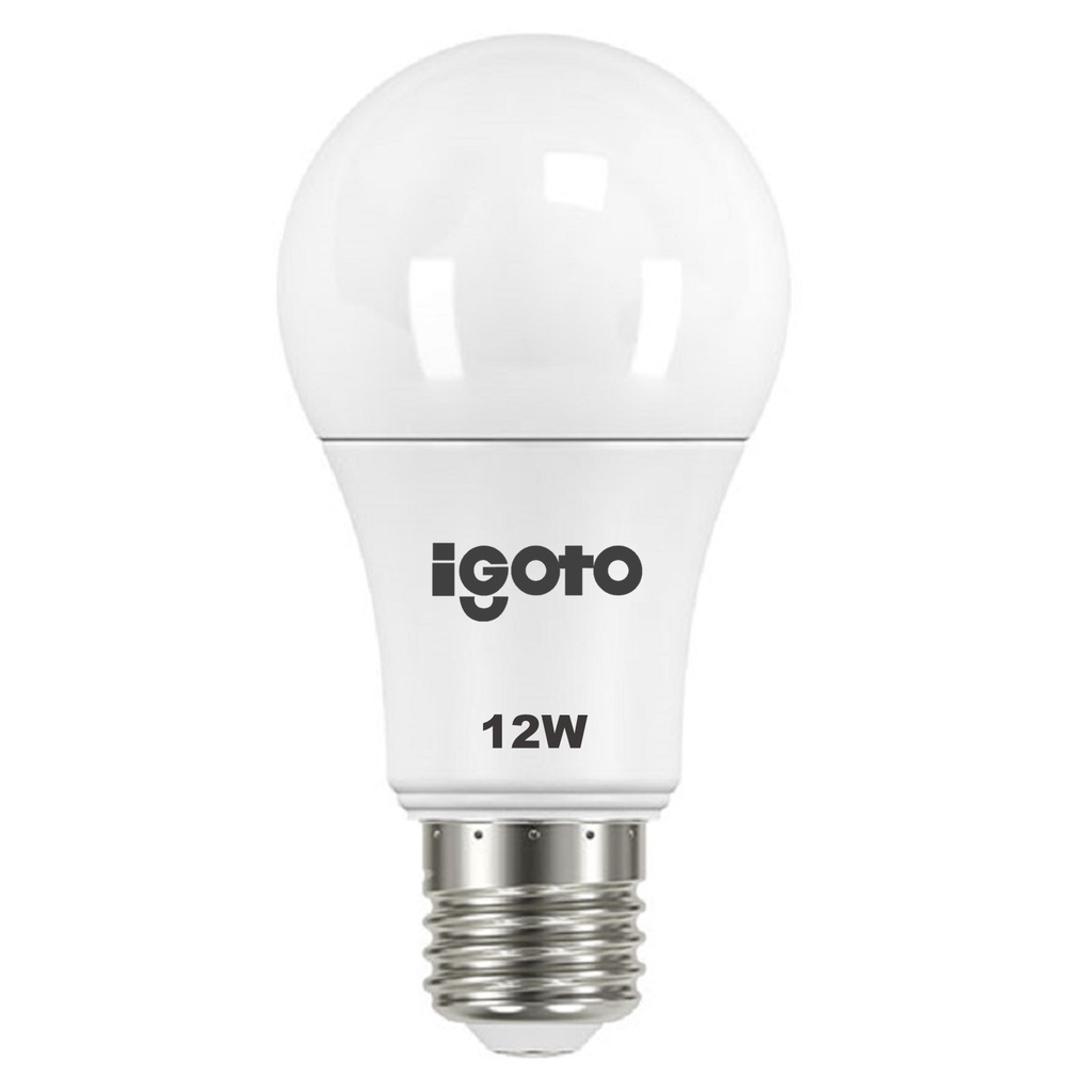 [IG-BL12W] Igoto - Bombillo LED Bulbo 12W 6500K Luz Fria Rosca E27