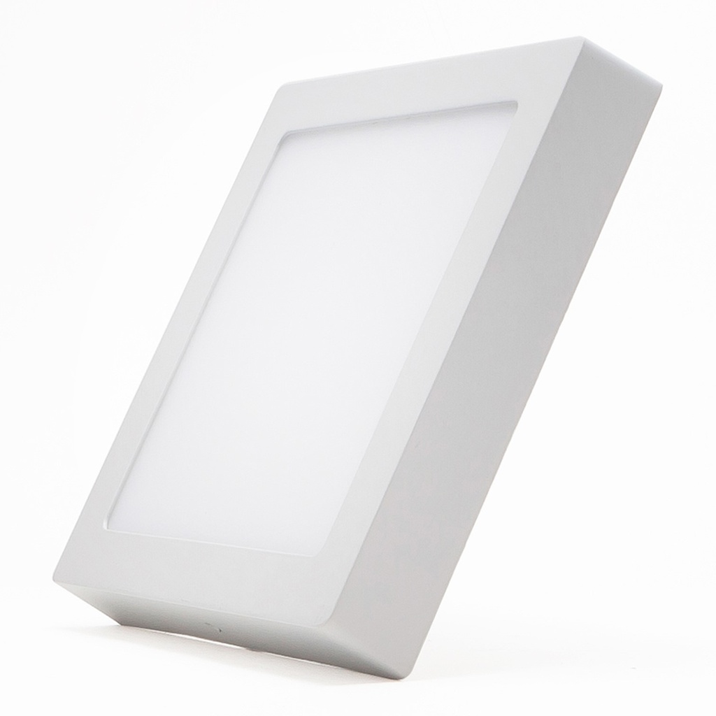 [7143L-6.5K] Lucerna - Lampara Panel Clasica LED 6W 4" 6500K Luz Fria Cuadrada Superficial 450lm