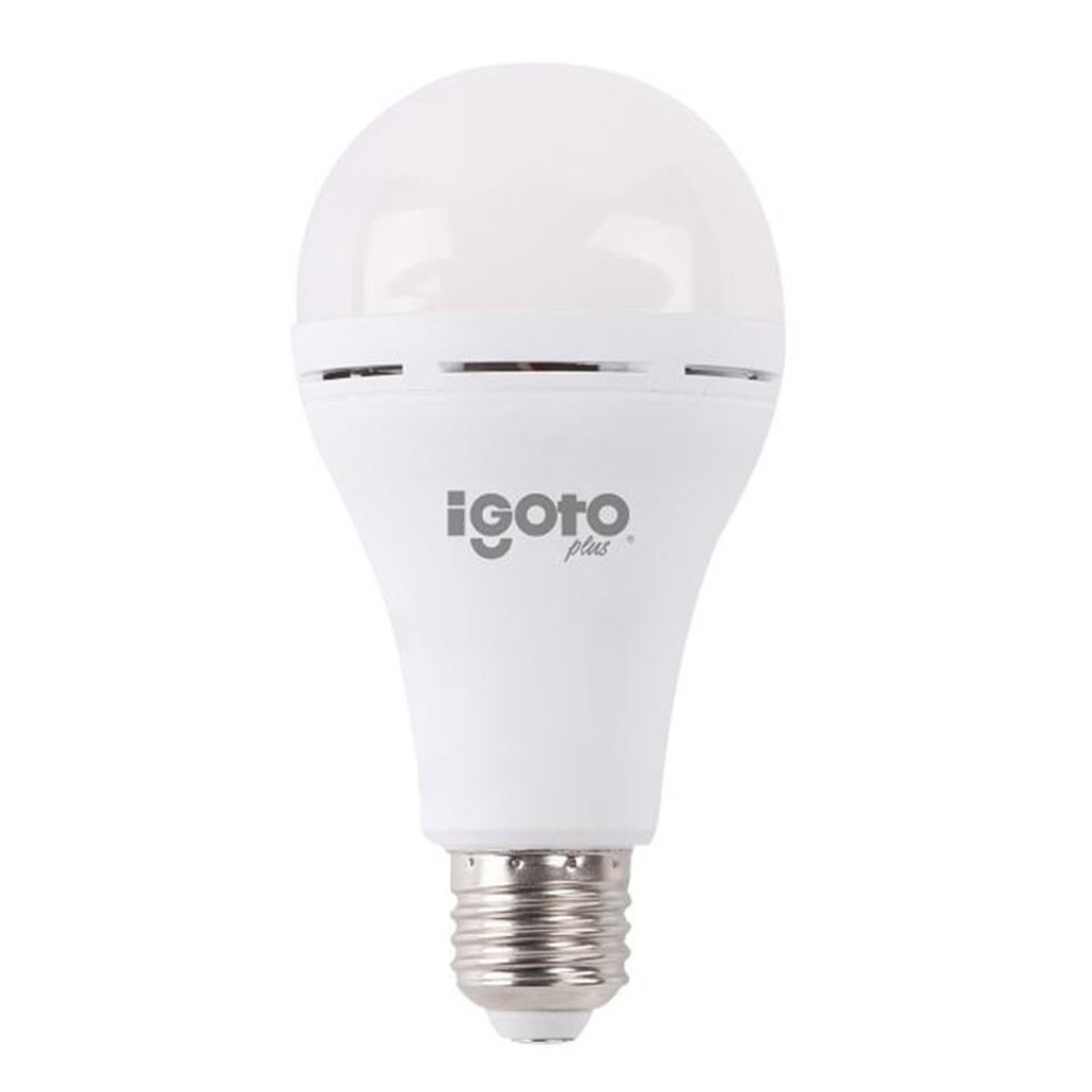 [IG-BLR9W] Igoto - Bombillo LED Bulbo Recargable 9W 6500K Luz Fria Rosca E27