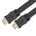[XTC-410] Xtech - Cable HDMI Plano Macho Doble HD Goma Negro Admite hasta 3840x2160p [3 Metros]