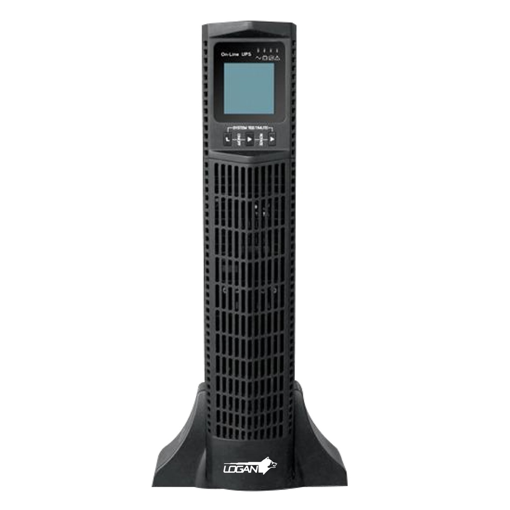 [L-PW3000-9603KS-RT] Logan - UPS En Línea Sinusoidal 3000VA 2.7KW Rack/Torre Pantalla LCD 110V 4 Tomas Protegidas [4 en Reserva]