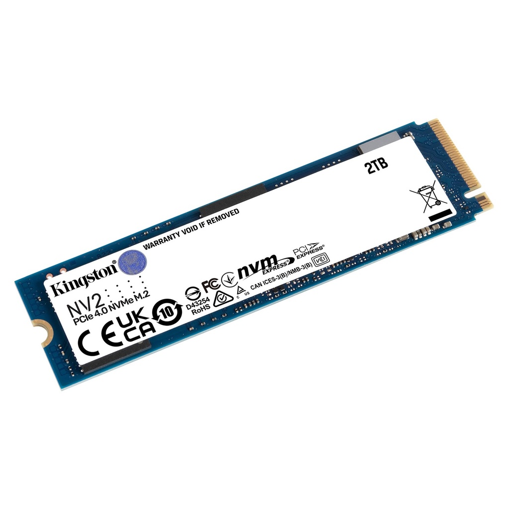 [SNV2S/2000G] Kingston - Disco de Estado Solido SSD NV2 2Tb PCIe 4.0 x4 NVMe 3500 MB/s M.2 2280
