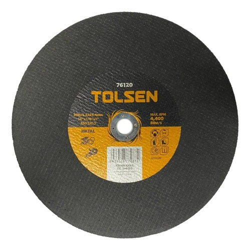 [TL-76120] Tolsen - Disco de Corte Metal 350x25.4mm