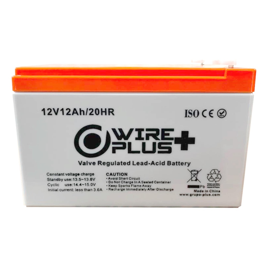 [WP-BAT12V-12A] Wireplus - Bateria Sellada 12V 12Ah