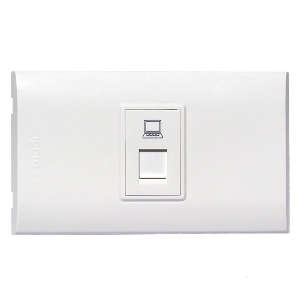 [B408-W] Igoto - Toma de Red RJ-45 Serie B [Blanco]