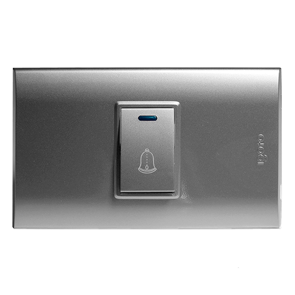 [B5401-S] Igoto - Interruptor Timbre Serie B Plata