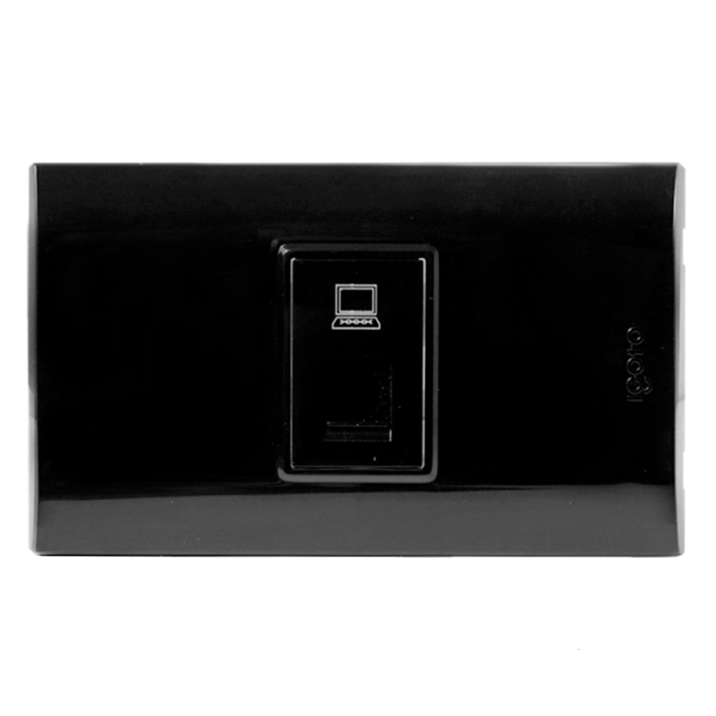 [B408-B] Igoto - Toma de Red RJ-45 Serie B [Negro]