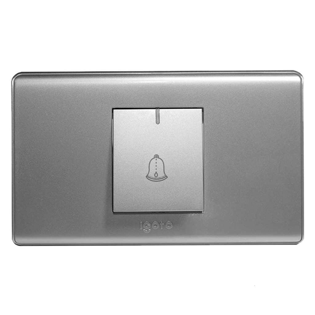[A2091-S] Igoto - Interruptor Timbre Serie A Plata