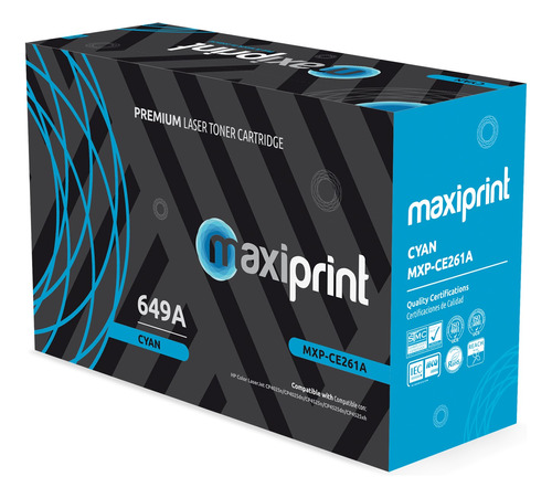[CE261A] Maxiprint - Toner Compatible HP Cyan CE261A