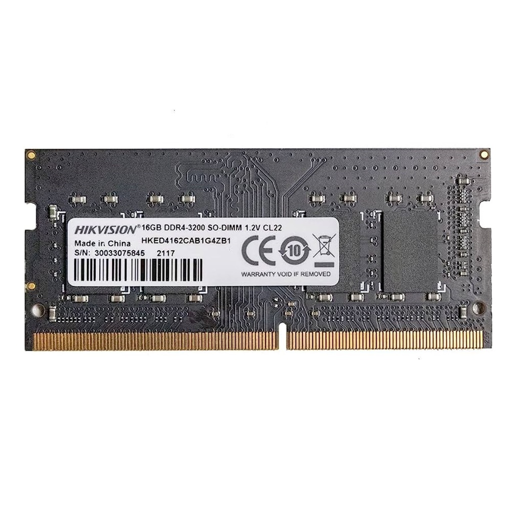 [HKED4162CAB1G4ZB1] Hikvision - Memoria RAM DDR4 16Gb Sodimm 3200Mhz CL22 260 Pines Hikstorage