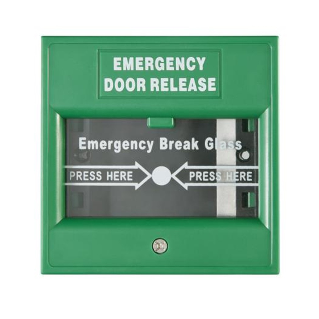 [DS-K7PEB/Green] Hikvision - Botón de Salida de EmeRGEncia Color Verde Interior NO/NC