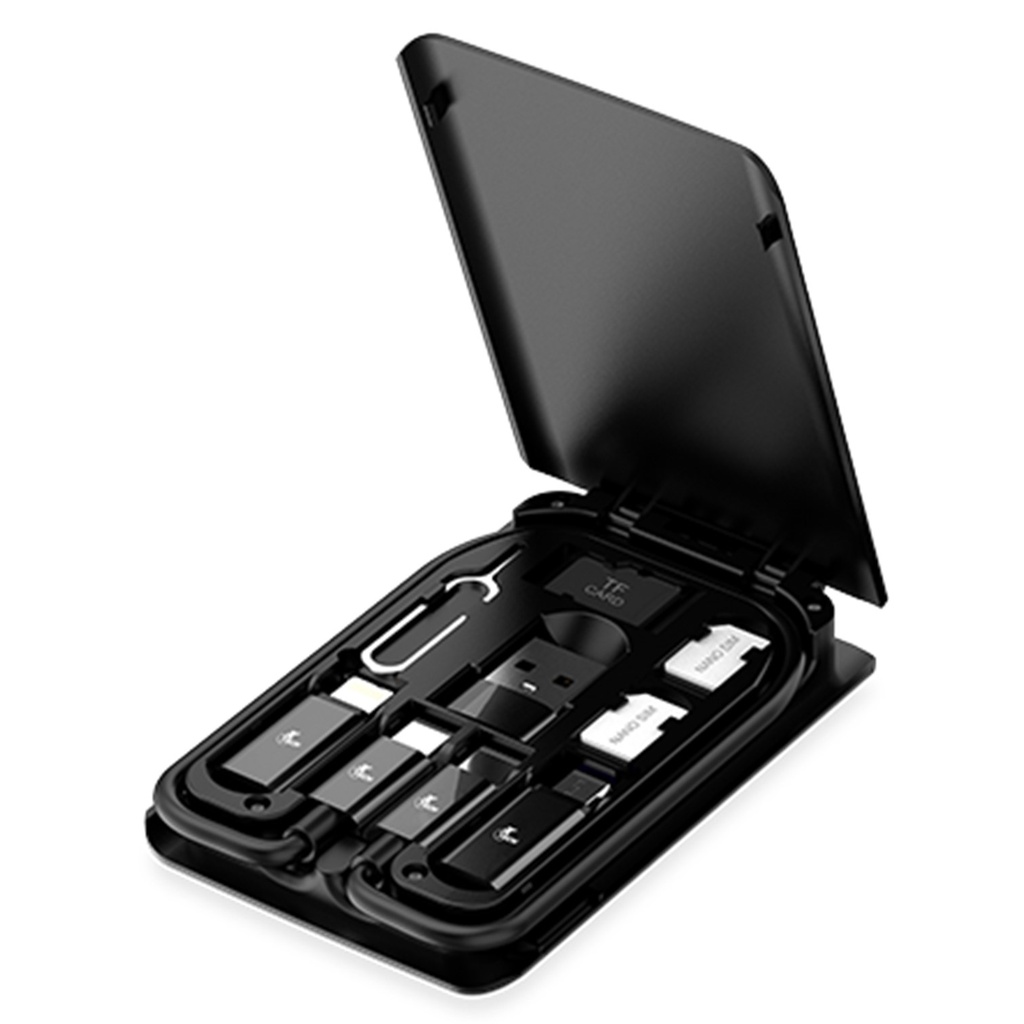 [XTC-570] Xtech - Estuche Portatil Multifuncional para Almacenamiento con Cable tipo C a Tipo C