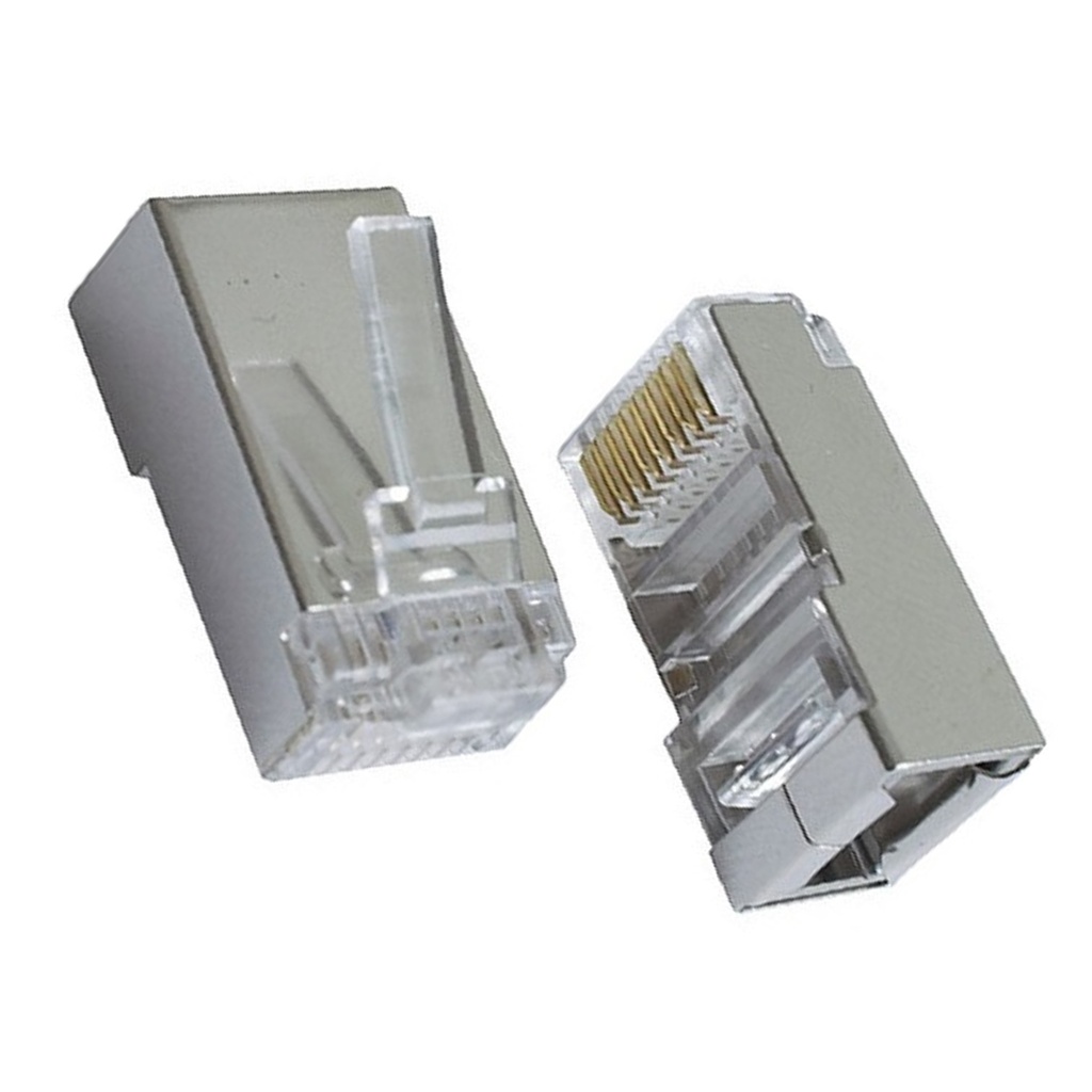 [ACC-CON-RJ45CAT5-B-1] Wireplus - Conector RJ45 Categoria 5E Blindado [Unidad]