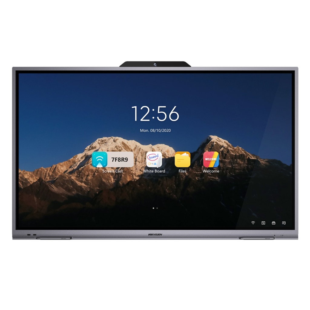 [DS-D5B65RB/B]  Hikvision - Pantalla Interactiva Tactil Ultra HD 4K 3840 × 2160 de 65" con Cámara y Microfono [Incluye Base de Pared]