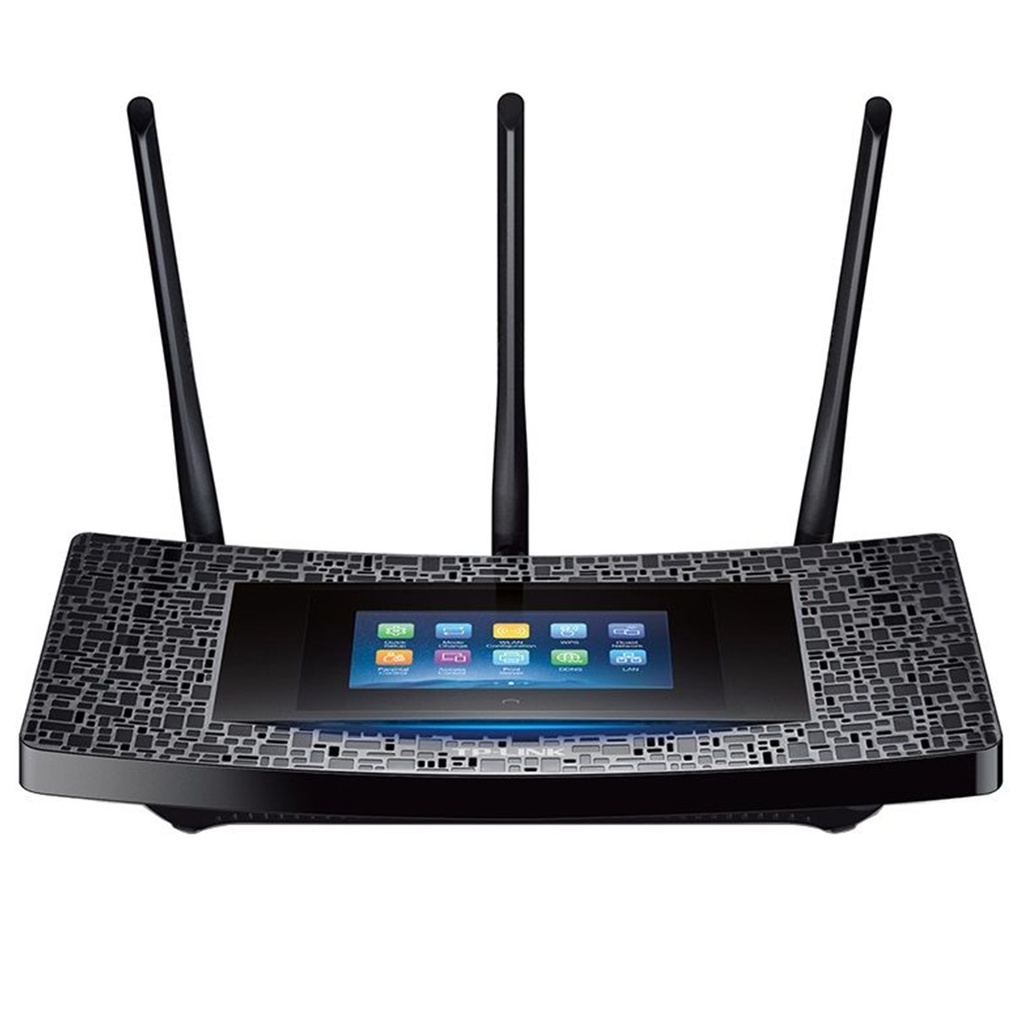[P5-TOUCH] TP-Link - Router Inalambrico WiFi Doble Banda Gigabit Pantalla Táctil AC1900 3 Antenas