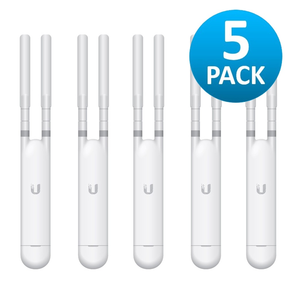 [UAP-AC-M-5] Ubiquiti - Punto de Acceso UniFi MESH Doble Banda para Exterior2.4/5 GHz [5-Pack]