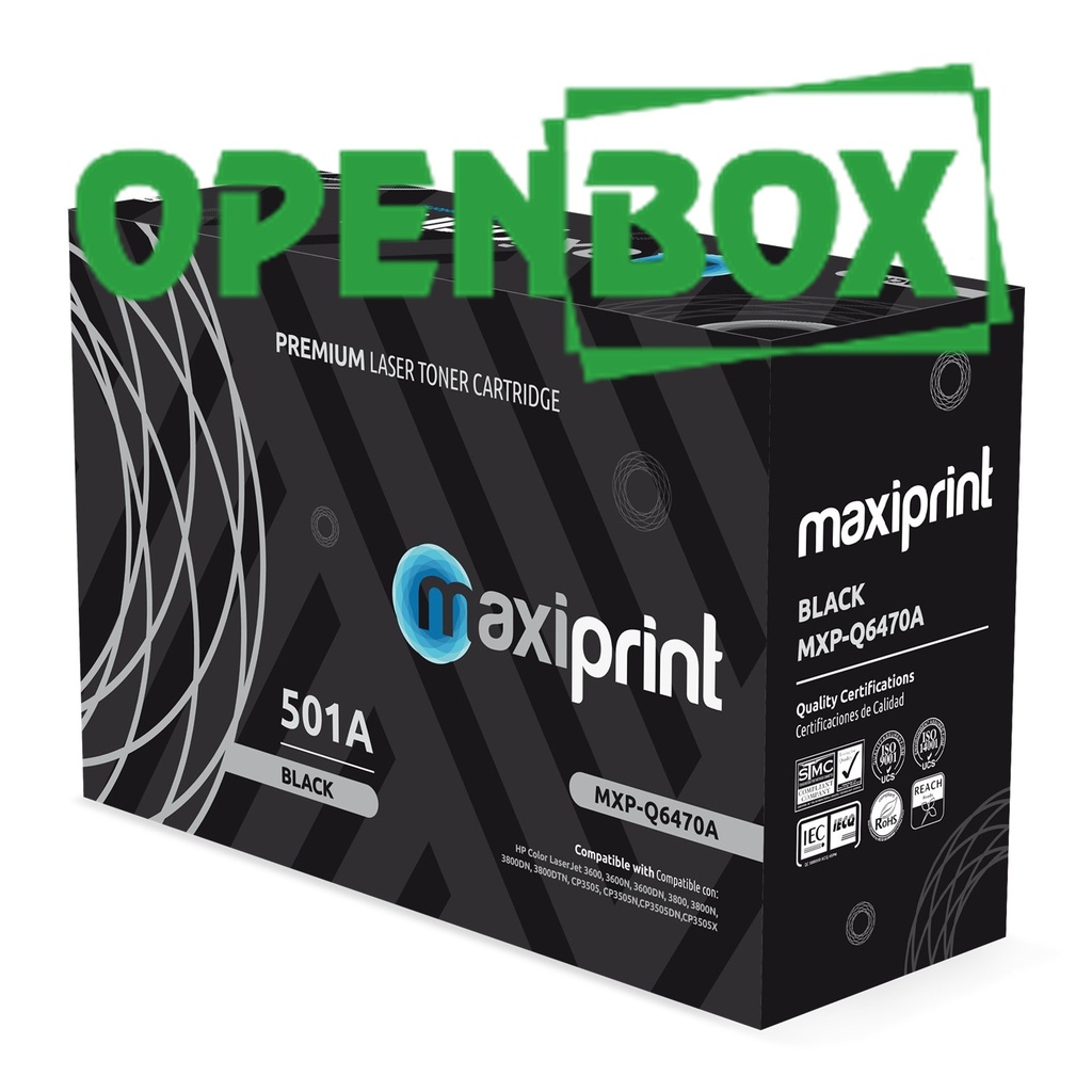 [Q6470A-(OPEN-BOX)] Maxiprint - Toner Compatible HP Negro Q6470A (OPEN-BOX)