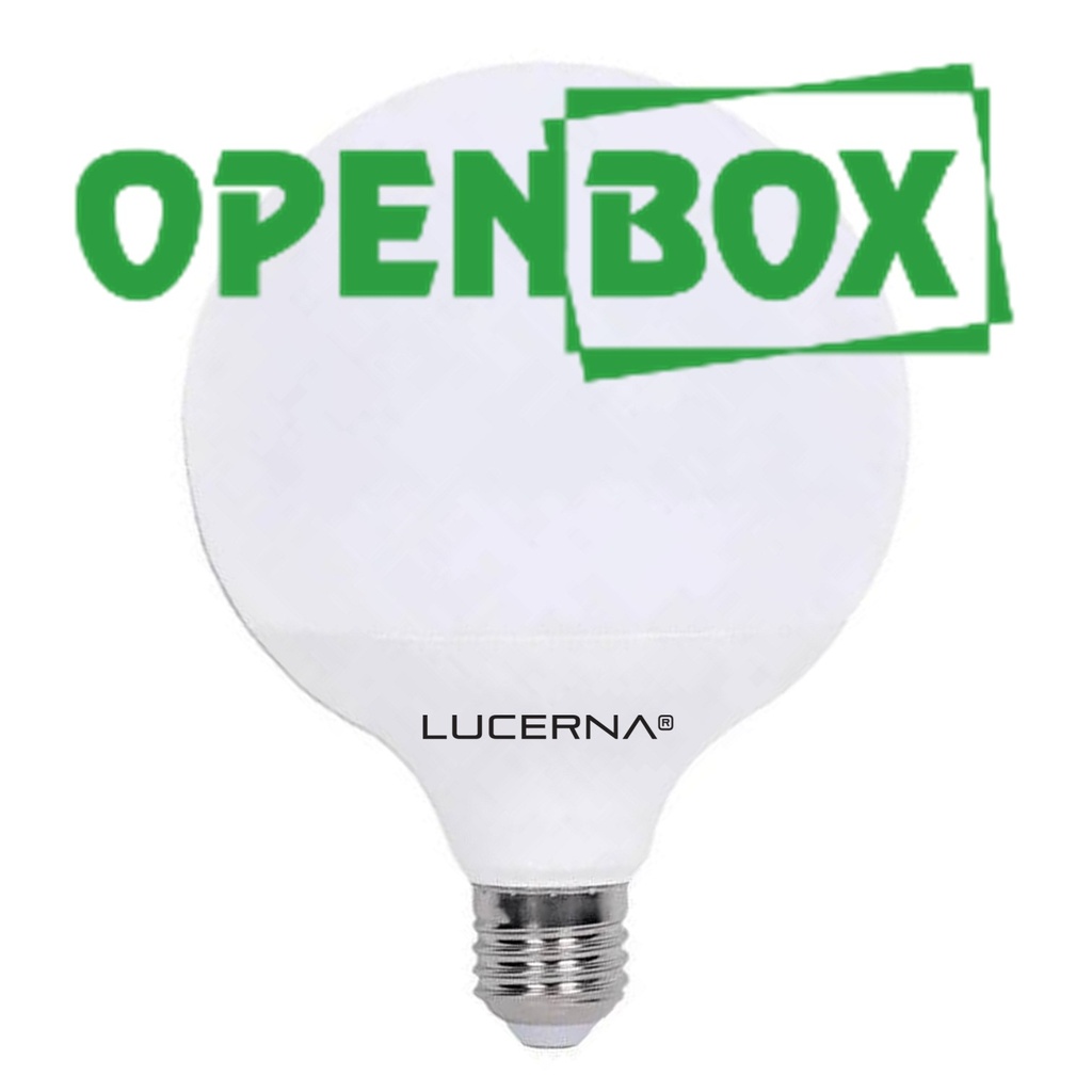 [12W-G-E27-6.5K-(OPEN-BOX)] Lucerna - Bombillo LED Globo 12W 6500K Luz Fria 1000lm Rosca E27 G95 (OPEN-BOX)