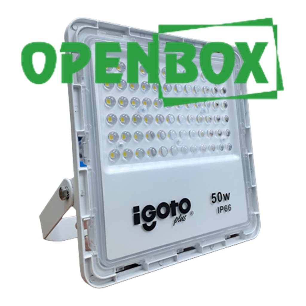 [IG-RL50W-(OPEN-BOX)] Igoto - Reflector LED Cuadrado 50W 6500K Multivoltaje IP66 238x228x35mm (OPEN-BOX)