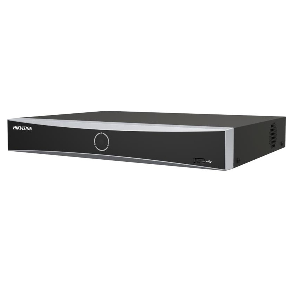 [DS-7604NXI-K1/4P] Hikvision - NVR 4K [8MP] 4 Canales IP 4 Puertos POE Salida de vídeo 4K AcuSense