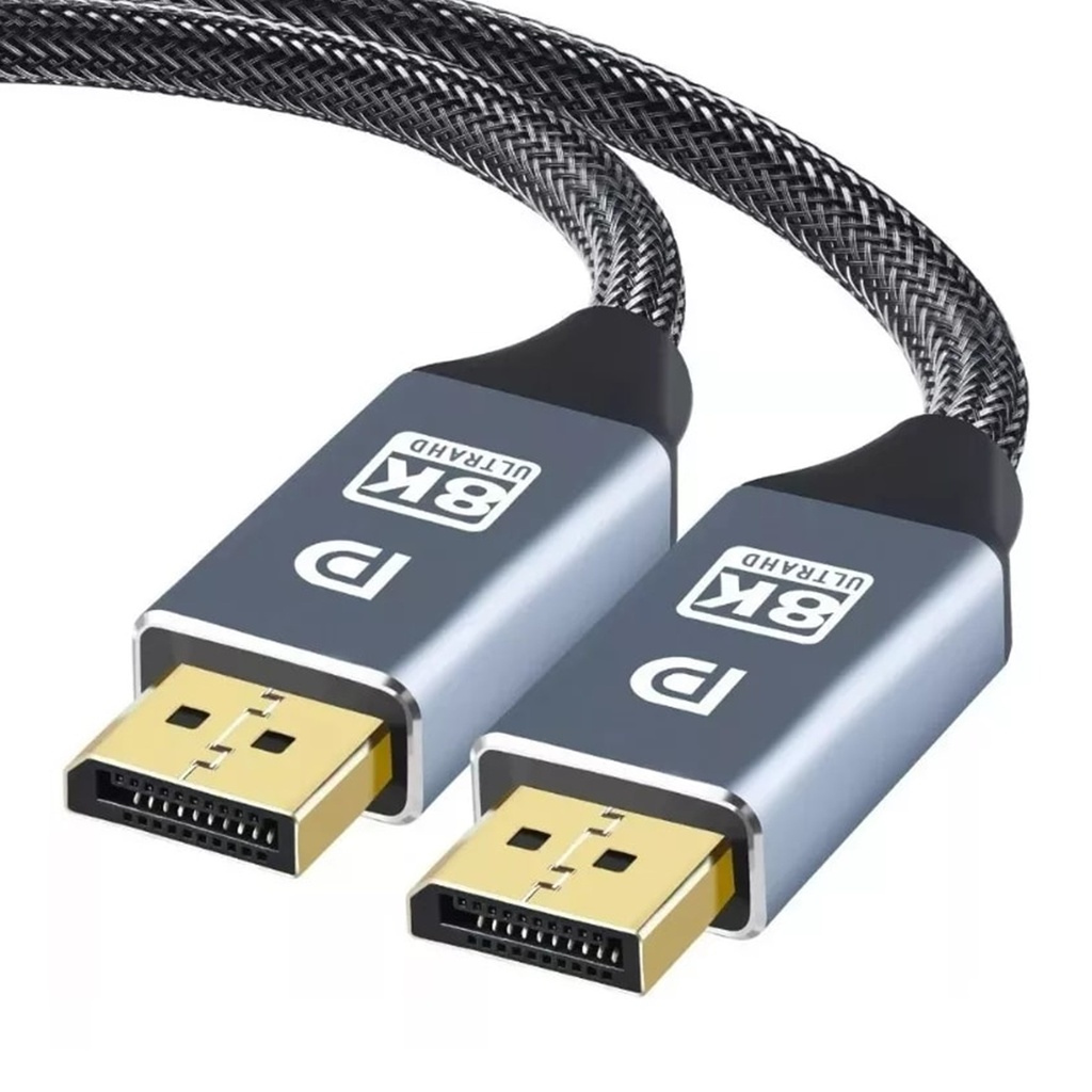 [CAB146] Cable Displayport Macho Doble V1.4 HD 4K/8K 144Hz [5 Metros]