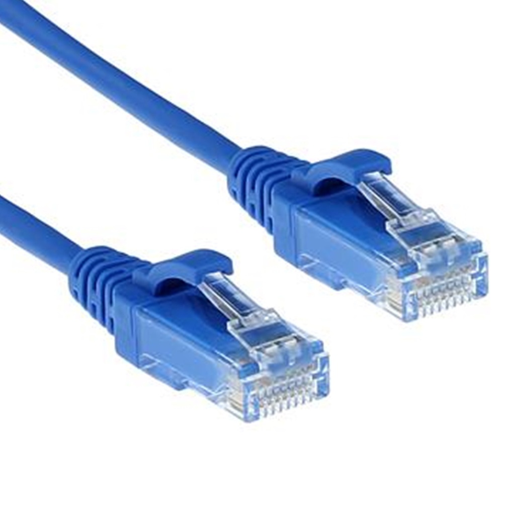 [ATB-PCC6COP1] Beconnect- Patch Cord UTP Categoria6 100% Cobre Color Azul [1 Metro] [Unidad]