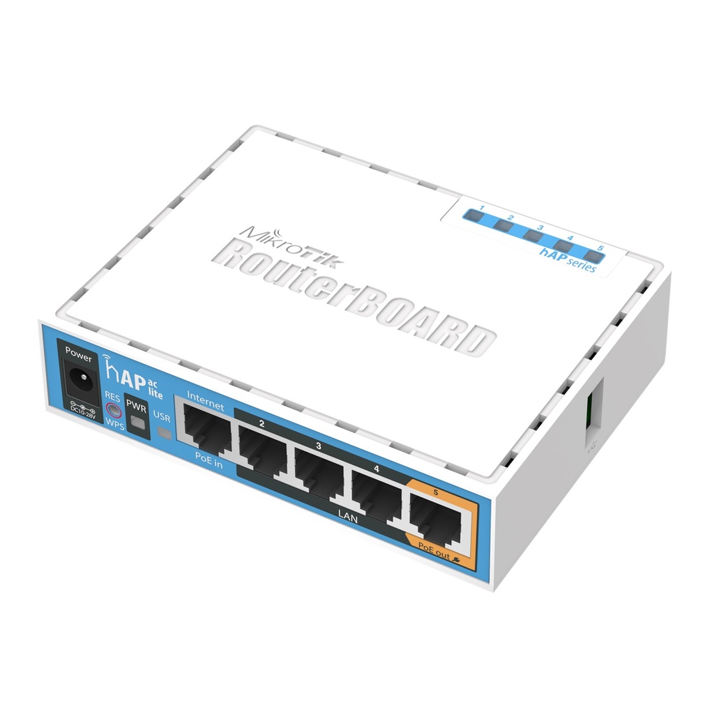 [RB952Ui-5ac2nD] Mikrotik - Dual-Concurrent 2.4/5GHz AP, 802.11ac, Five Ethernet ports, PoE-out on port 5