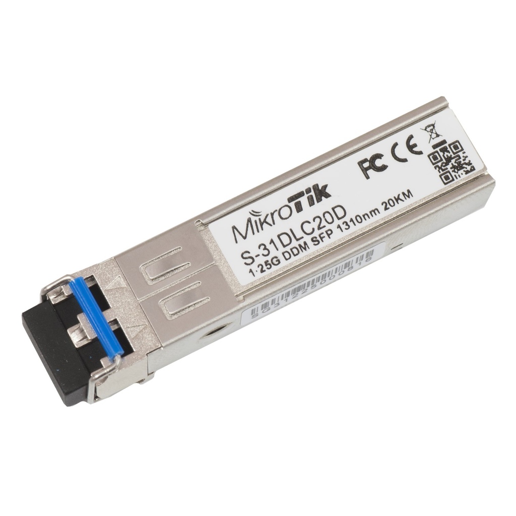 [S-31DLC20D] Mikrotik - SFP module 1.25G SM 20km 1310nm