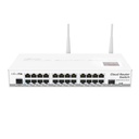 [CRS125-24G-1S-2HnD-IN] Mikrotik - 24x Gigabit Ethernet layer 3 Smart Switch, 1x SFP cage, LCD, 802.11b/g/n