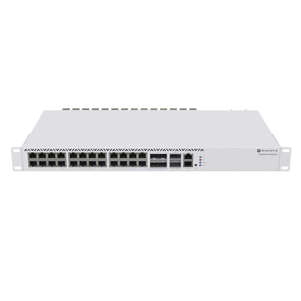 [CRS326-4C+20G+2Q+RM] Mikrotik - CloudRouterSwitch 326-4C+20G+2Q+RM