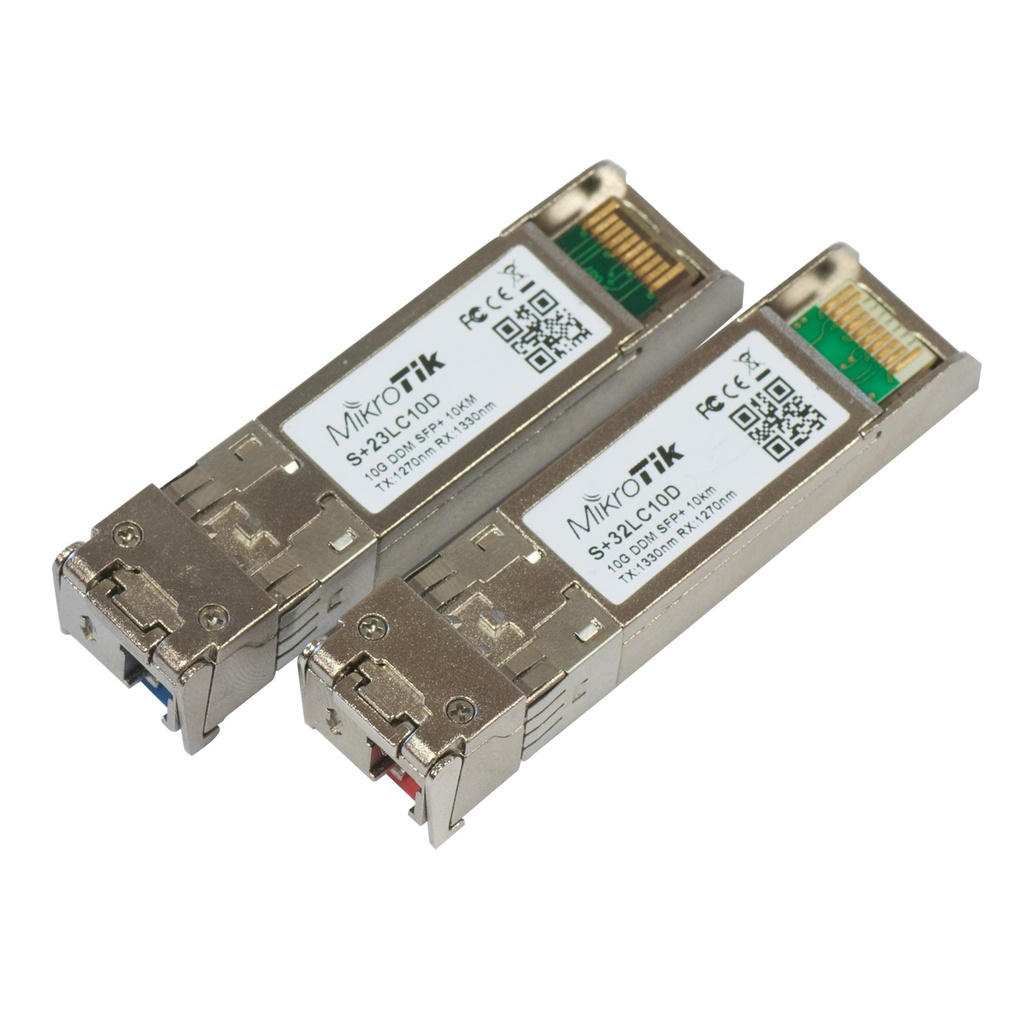 [S+2332LC10D] Mikrotik - SFP+ (10Gbit) modules, 10km, for single optical cable