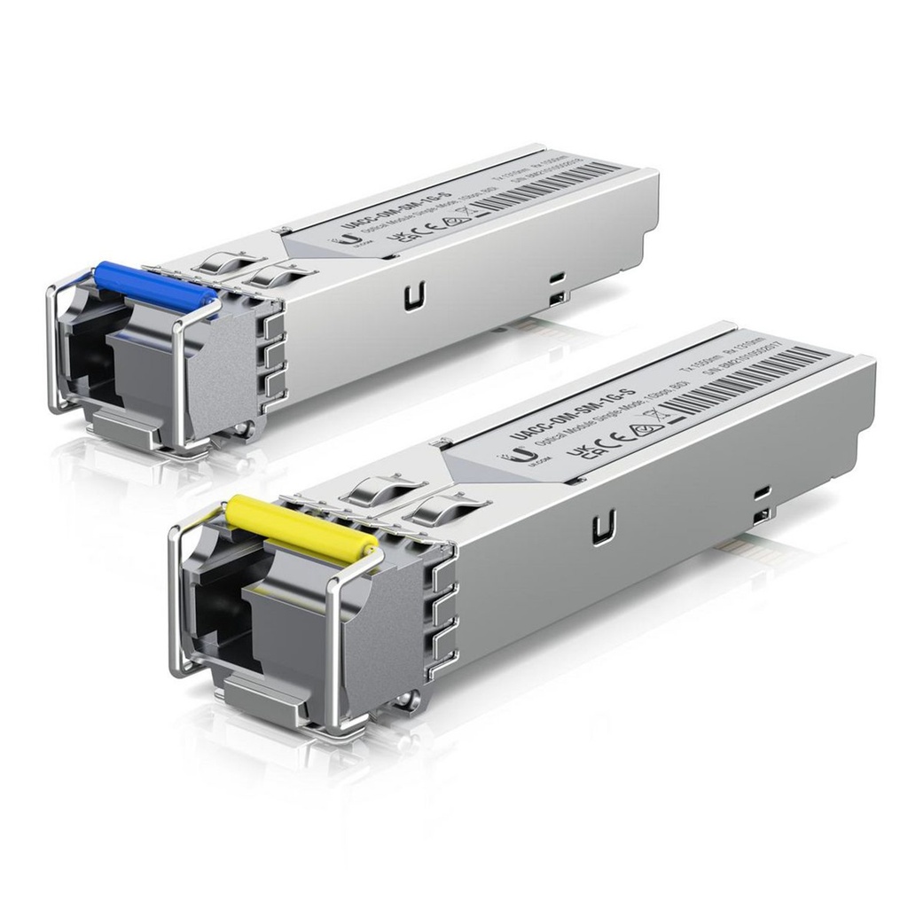 [UACC-OM-SM-1G-S-20] Ubiquiti - UFiber Módulo SFP Transceptor MiniGibic MonoModo 1.25 Gbps Distancia 3k Conector LC [20-Pack]