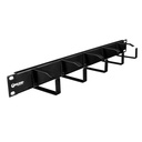 [OHM1U-ANI] Onlink - Organizador de Cables Horizontal 1U 19" Tipo Anillo