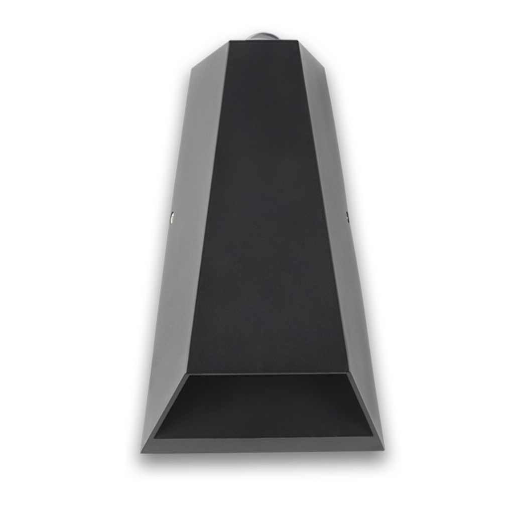 [LP-3640] Lucerna - Aplique Negro 3w+3w Plastico Abs 3k IP65 178x110x62mm