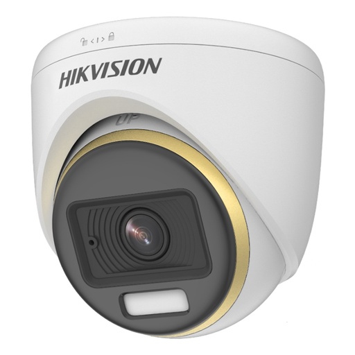[010348] [DS-2CE70DF3T-MFS(2.8mm)] Hikvision - Cámara HD Domo ColorVU 1080P [2MP] Lente 2.8mm [Metalico]