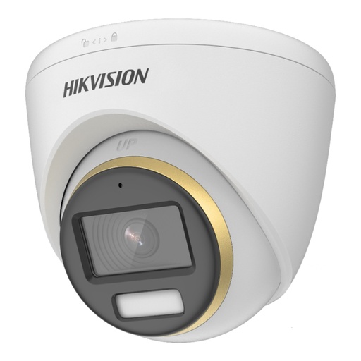 [010349] [DS-2CE72DF3T-FS(2.8mm)] Hikvision - Cámara HD Domo ColorVU 1080P [2MP] Lente 2.8mm [Metal/Plástico]