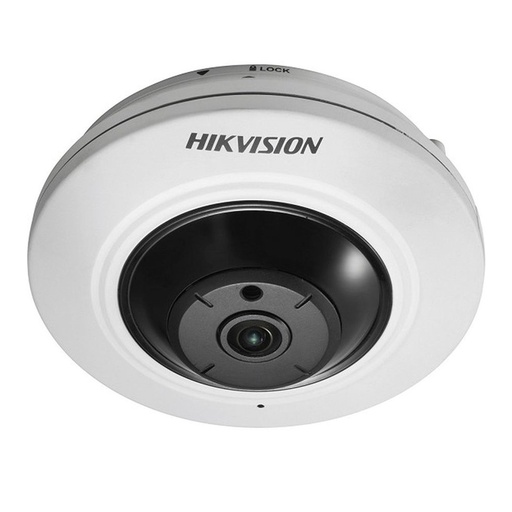 [010369] [DS-2CD2955FWD-IS] Hikvision - Cámara HD Domo Fisheye IP 3K [5MP] Lente 1.05mm [Metal/Plástico]