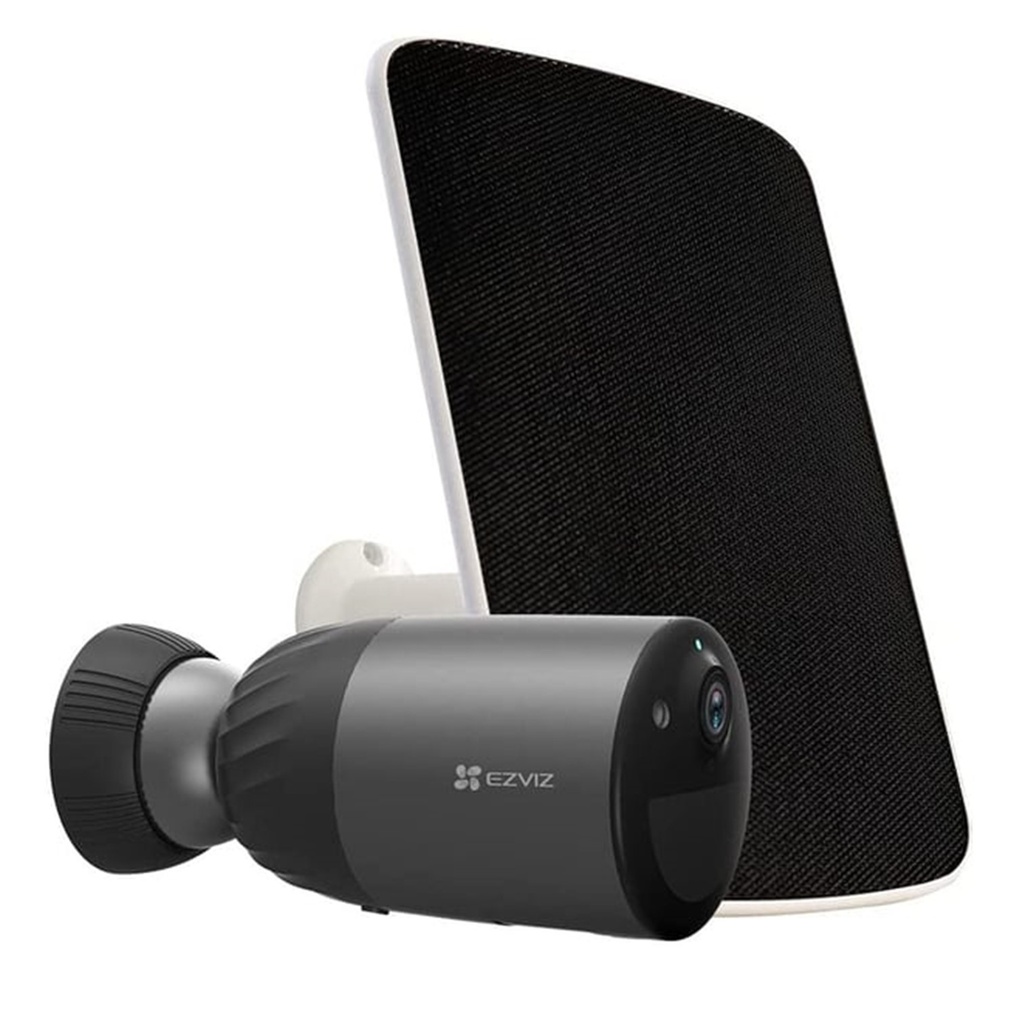 [CS-BC1C/SP(4MP)] Ezviz - Kit Cámara Bullet Ip Inalambrica con Bateria y Panel Solar HD 2K [4MP] WiFi Lente 2.8mm Exterior/Interior