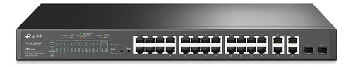 [020619] [TL-SG2428P] TP-Link - Switch Smart Gigabit JetStream de 24 Puertos PoE y 4 ranuras SFP Omada
