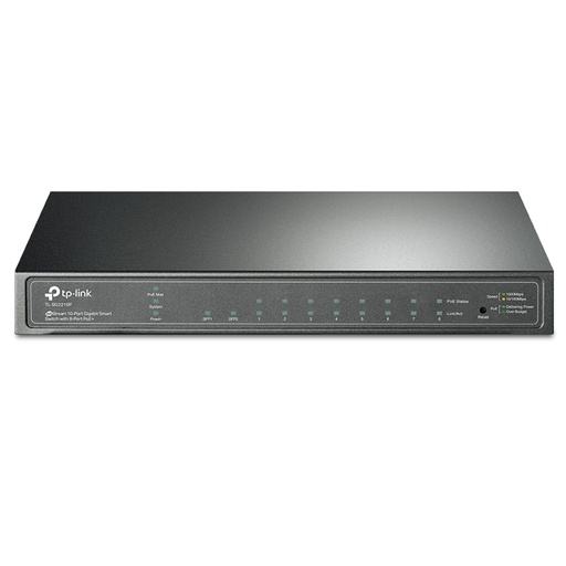 [020646] [TL-SG2210P] TP-Link - Switch de Escritorio Inteligente de 8 Puertos a Gigabit POE + 2 Puertos SFP Omada