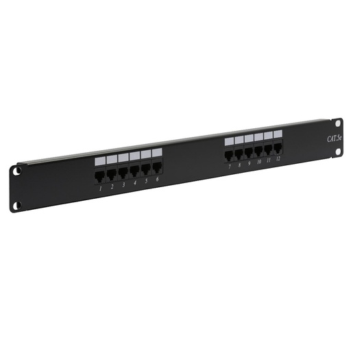 [020665] [STC-5EPP12] STC- Patch Panel 12 Puertos CAT5E Categoria 5E