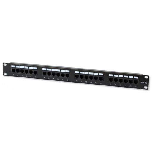 [020666] [STC-5EPP24] STC- Patch Panel 24 Puertos CAT5E Categoria 5E